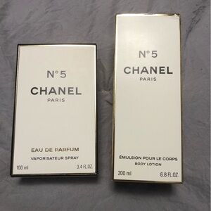 CHANEL No. 5 Perfume & Lotion Boxes Empty